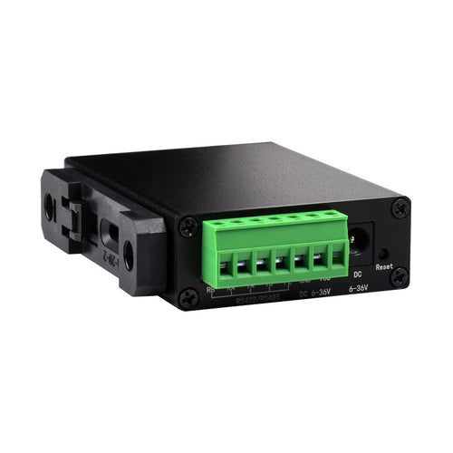 Waveshare Rail-Mount Serial Server, RS232/485/422 to RJ45, TCP/IP to Serial, PoE