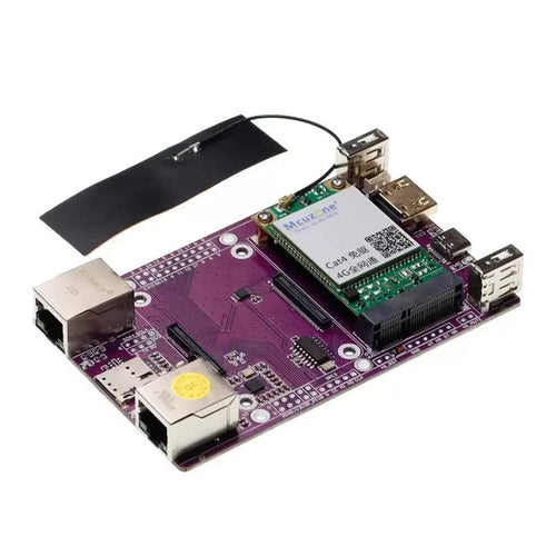 Raspberry Pi CM4-4G IO Board: Dual Network Development Board w/ 4G Lite Module