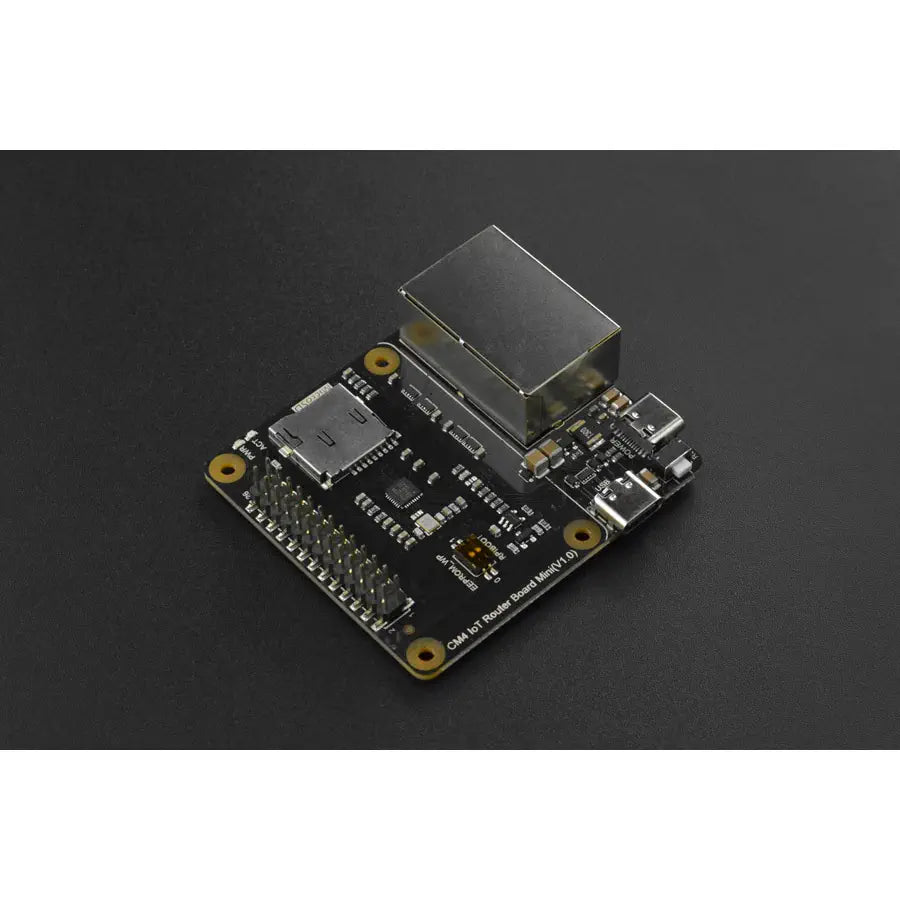 Raspberry Pi Compute Module 4 IoT Router Carrier Board Mini w/ Metal Cooling Case