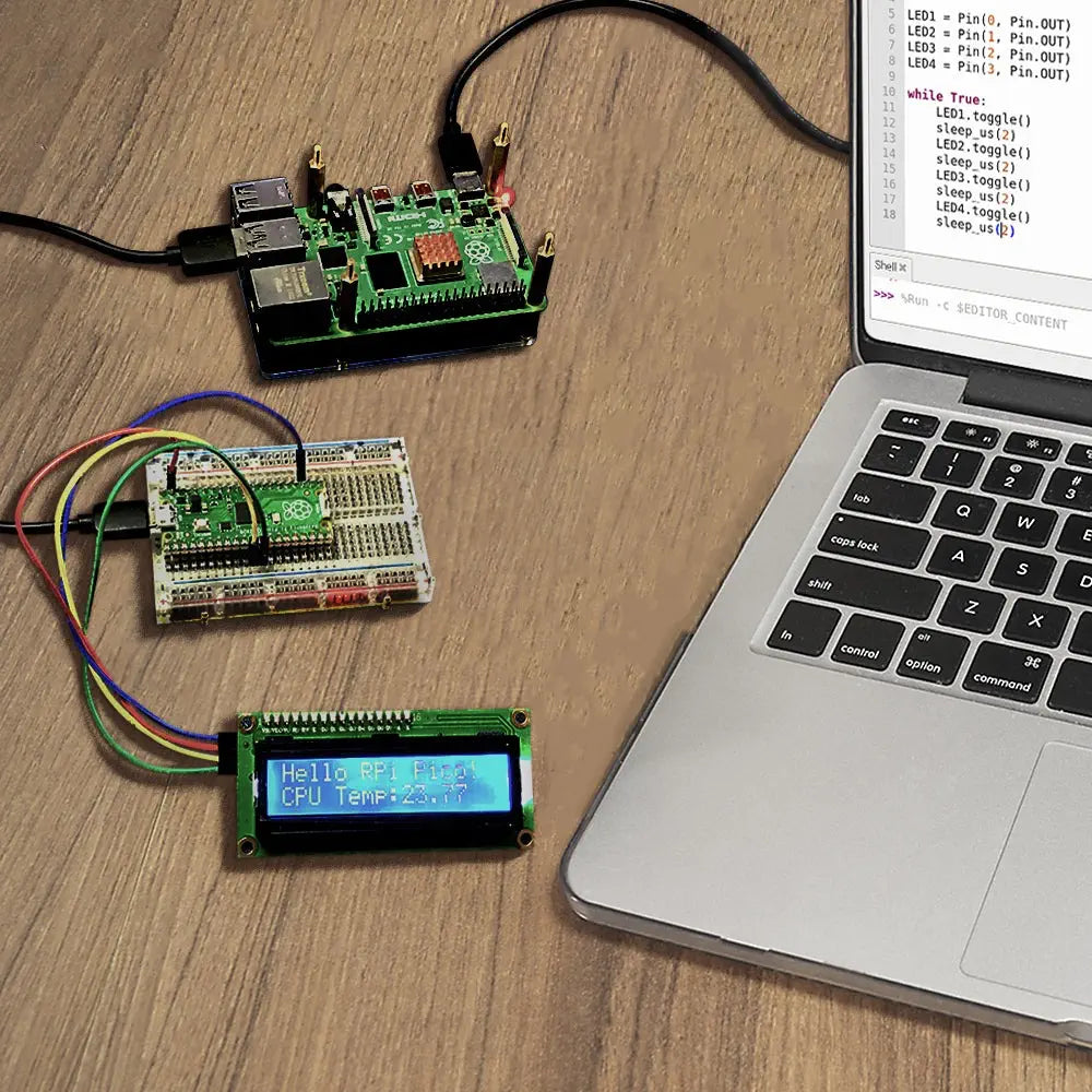 Kit de Inicio Raspberry Pi Pico GEEEKPi (MicroPython) - RobotShop