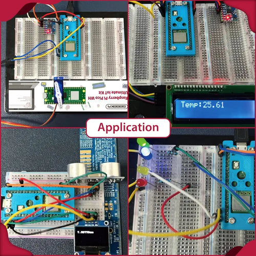 Raspberry Pi Pico W IoT Starter Kit w/ OLED Display & Multiple Sensors