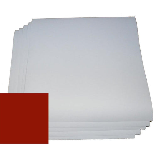 Red Permanent Adhesive Vinyl Sheet 12" x 24" (5pk)