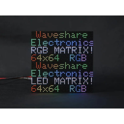 Waveshare RGB Full-Color LED Matrix Panel, 64x64 pixels, Adjustable Brightness