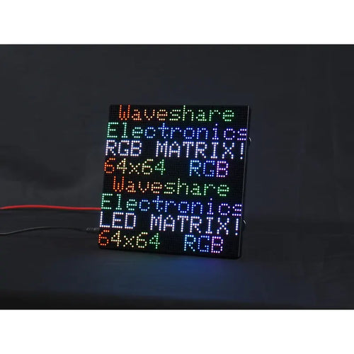 RGB Full-Color LED Matrix Panel, 2mm Pitch, 64x64 pixels, Adjustable Brightness