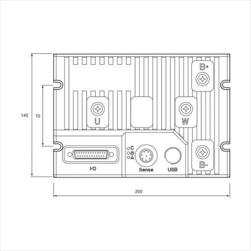 RGDC1860 60V 1x300A Brushed DC Motor Controller