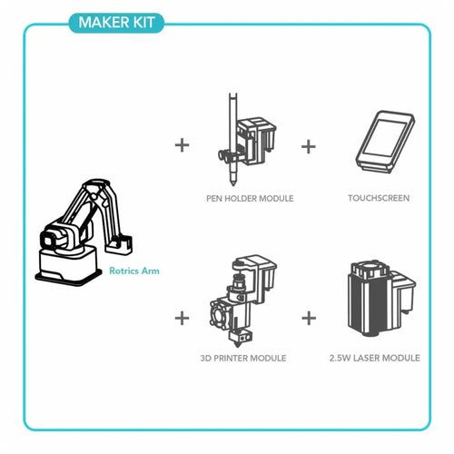 Rotrics DexArm Maker Edition All-In-One Robotic Arm