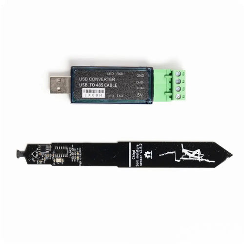 RS485 Soil Moisture Sensor w/ USB to RS485 Adapter