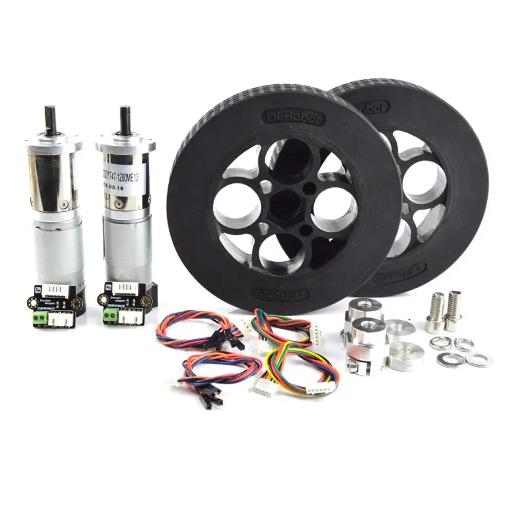 Rubber Wheel & Motor Kit