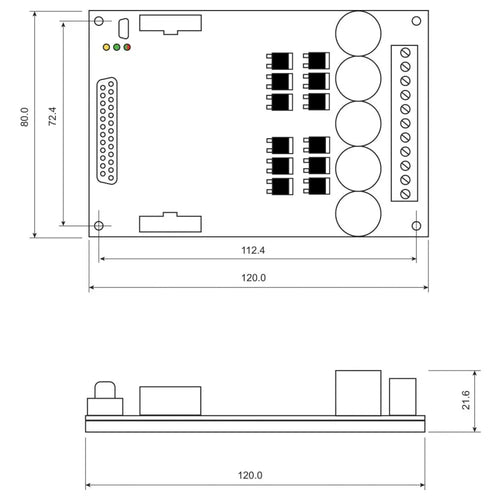 SDC3260 60V 3x15A Brushed DC Motor Controller