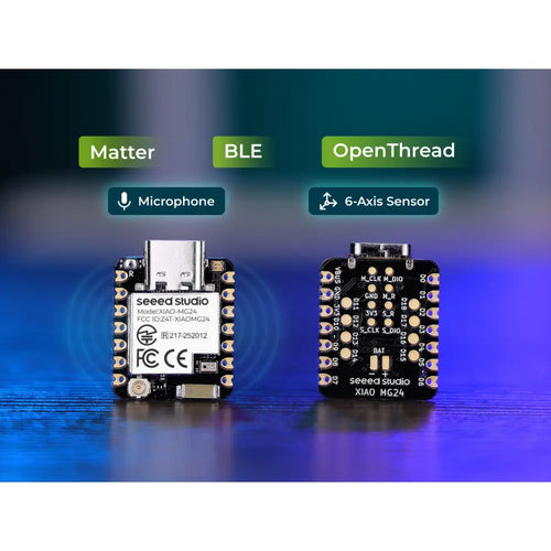 Seeed Studio XIAO MG24 Sense w/ 2x 7-Pin Header