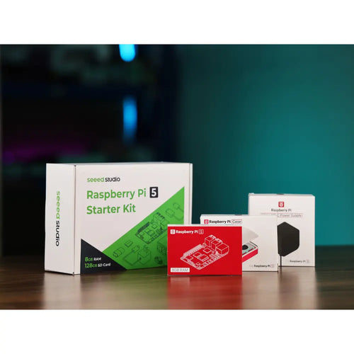 Seeed Studio Raspberry Pi 5 Starter Kit - 8GB RAM，128GB Micro SD Card Pre-Loaded w/ 64-Bit Raspberry Pi OS