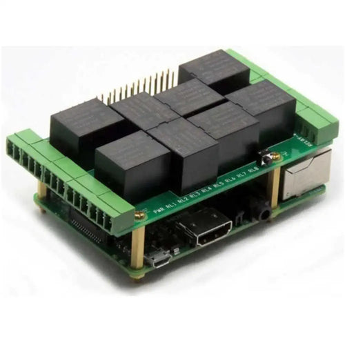 Sequent Microsystems 8 Relays 8-Layer Stackable HAT for Raspberry Pi