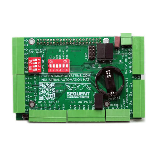 Sequent Microsystems Industrial Automation 8-Layer Stackable HAT for Raspberry Pi