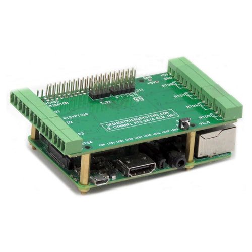 Sequent Microsystems RTD Data Acquisition 8-Layer Stackable HAT for Raspberry Pi