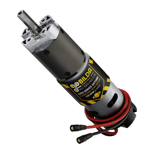 ServoCity 5303 Series Saturn Planetary Gear Motor w/ Encoder (139:1, 130 rpm)