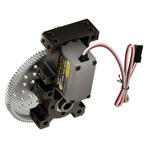 ServoCity Stingray-4 Servo Gearbox (15 rpm, 1400 Oz-in Torque, Continuous Rotation)