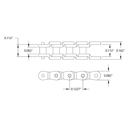ServoCity 0.1227” Pitch Plastic Chain