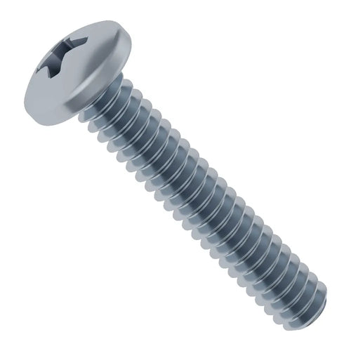 ServoCity 0.750" (3/4") 6-32 Zinc-Plated Steel Pan Head Screw (25 Pack)