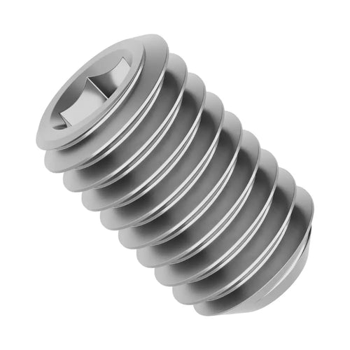 ServoCity 10-32 Stainless Steel Cup-Point Set-Screw (0.3125" Length) - 6 Pack