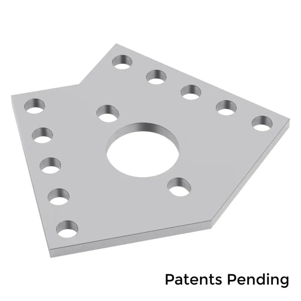 ServoCity 1108 Series Flat Pattern Bracket (2-2)