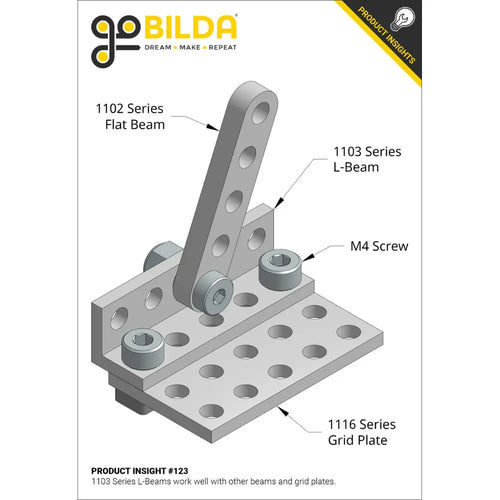 ServoCity 1116 Series Grid Plate (5 x 9 Hole, 40x 72mm)