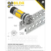 ServoCity 1400 Series 1-Side, 2-Post Clamping Mount (36mm Bore)