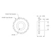 ServoCity 16 Tooth Press Fit Sprocket (0.1227" Pitch, 0.250" Bore)