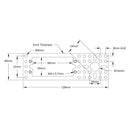 ServoCity 1800 Series Servo Pattern Plate (for Large Size Servos)