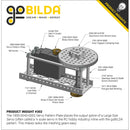ServoCity 1800 Series Servo Pattern Plate (for Large Size Servos)