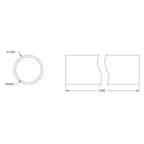 ServoCity 1.00" x 3.00" Tubing