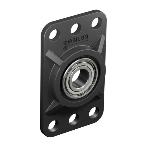 ServoCity 1/4" Bore Flat Pillow Block (16mm x 32mm Mounting Pattern) - 2 Pack