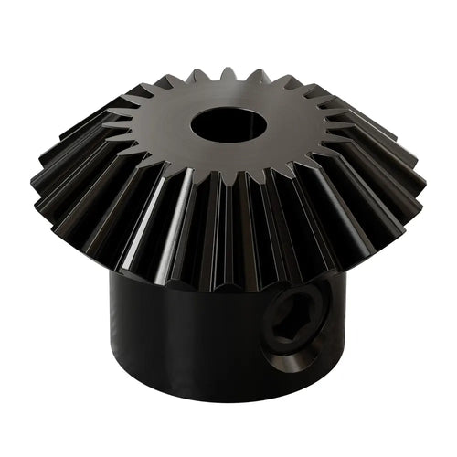 ServoCity 2317 Series MOD 0.8 Steel Miter Gear (Set-Screw, 4mm Round Bore, 24 Tooth)