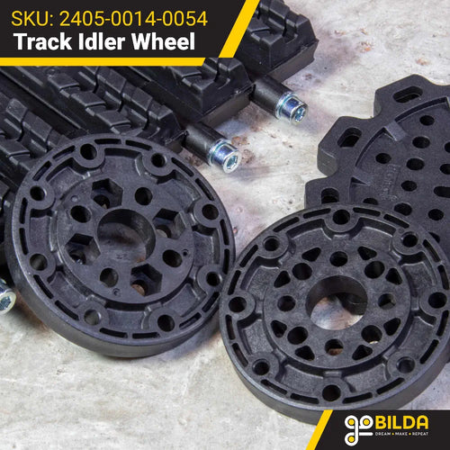 ServoCity 2405 Series Track Idler Wheel (14mm Bore, 54mm Diameter) - 2 Pack