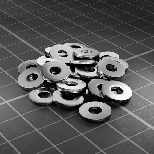 ServoCity 2801 Series Zinc-Plated Steel Washer (4mm ID x 11mm OD) - 25 Pack