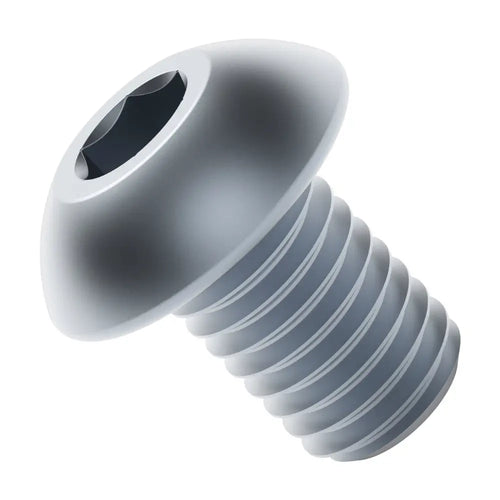 ServoCity 2802 Series Zinc-Plated Steel Button Head Screw (M4 x 0.7mm, 6mm Length) - 25pk