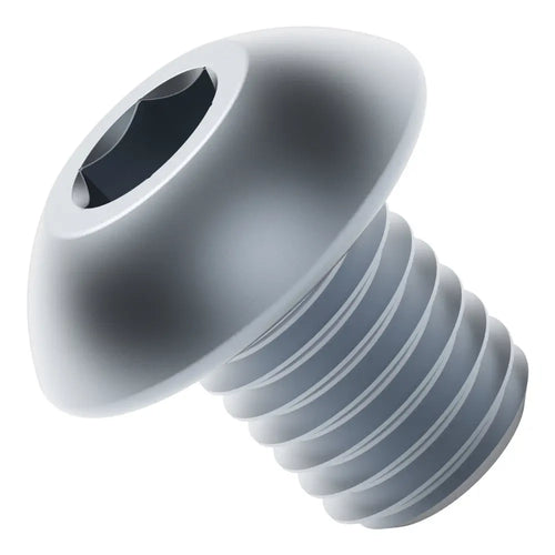 ServoCity 2802 Series Zinc-Plated Steel Button Head Screw (M4 x 0.7mm, 5mm Length) - 25pk