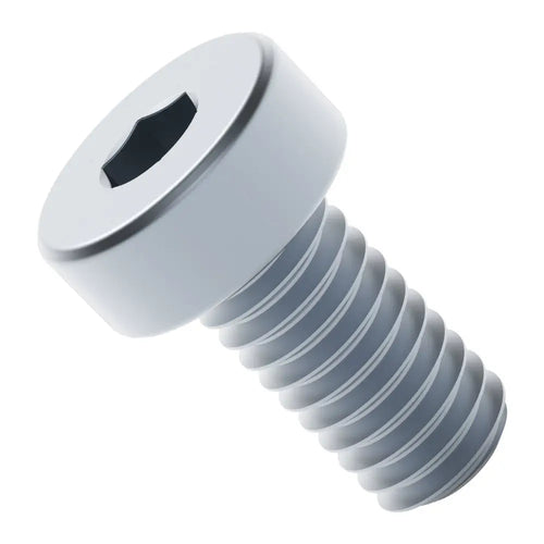 ServoCity 2804 Series Zinc-Plated Steel Low Profile Socket Head Screw (M4 x 0.7mm, 8mm Length) - 25 Pack