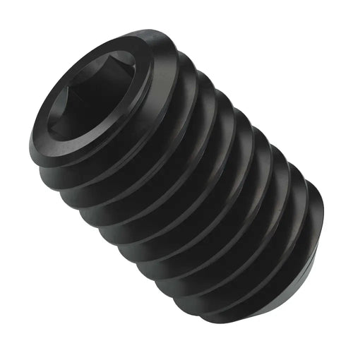 ServoCity 2806 Series Black Oxide Steel Cup-Point Set-Screw (M5 x 0.8mm, 8mm Length) - 25pk