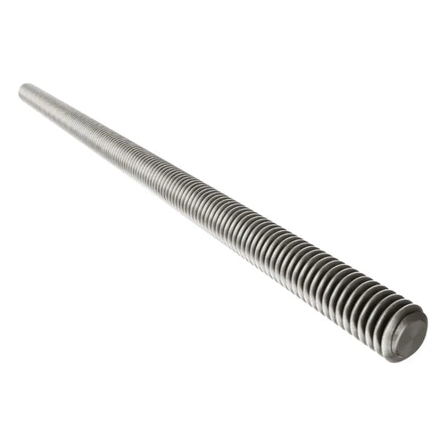 ServoCity 2808 Series Stainless Steel Threaded Rod (M4 x 0.7mm, 100mm Length) - 2 Pack