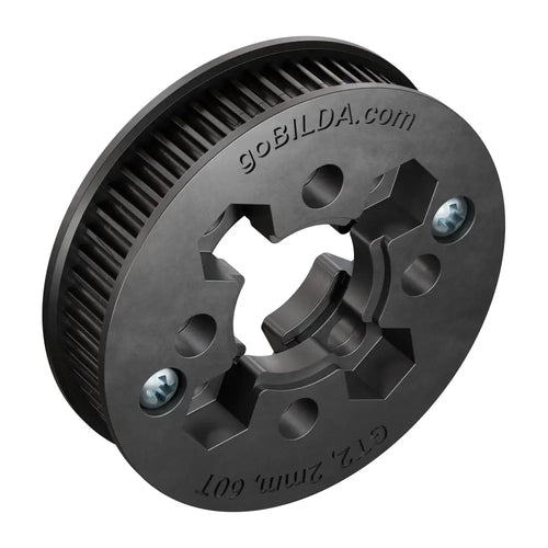 ServoCity 2mm Pitch GT2 Hub-Mount Timing Belt Pulley (14mm Bore, 60 Tooth)