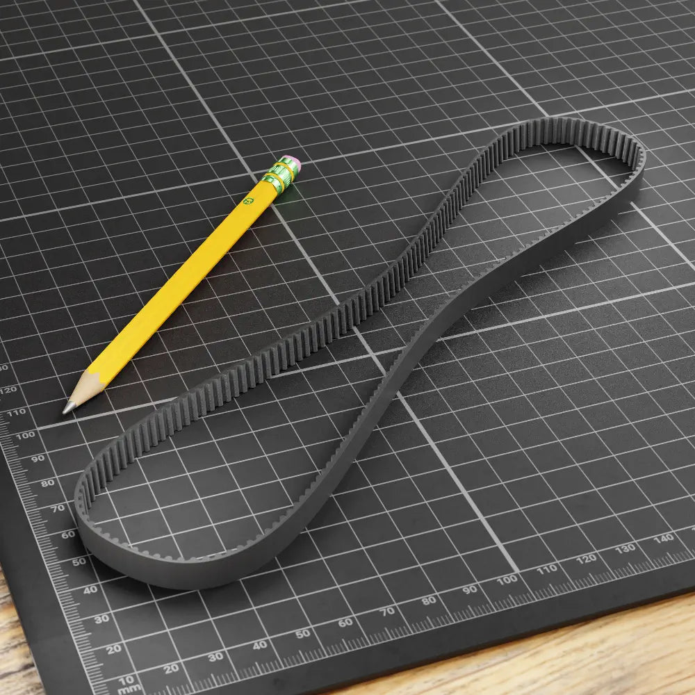 Courroie Dentée GT2 - 2 Mètres X 9 Mm - Version Antidérapante - Pour Imprimante 3D, CNC, Machines-outils - Pas 2 Mm, Noyau Fibre De Verre
