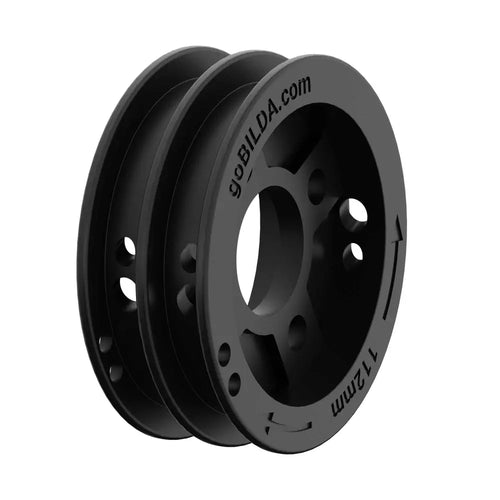 ServoCity 3407 Series Hub-Mount W" Pulley (Dual Spool, 112mm Circumference)