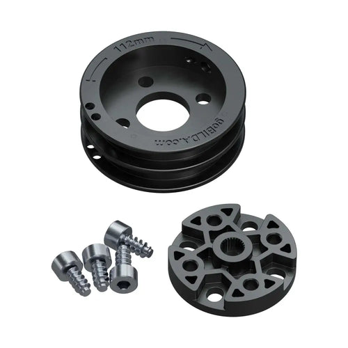 ServoCity 3410 Series Servo-Mount W" Pulley (25T Spline, Dual Spool, 112mm Circumference)