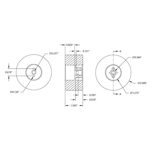 ServoCity 3.00" Foam Wheel (2 Pack)