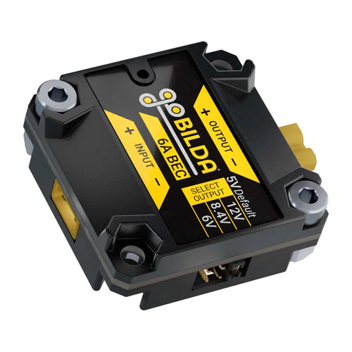 ServoCity 6A BEC / Voltage Regulator (6-24V Input, 5V, 6V, 8.4V, 12V Output, XT30 Connectors)