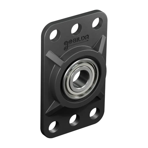 ServoCity 6mm Bore Flat Pillow Block (16mm x 32mm Mounting Pattern) - 2 Pack