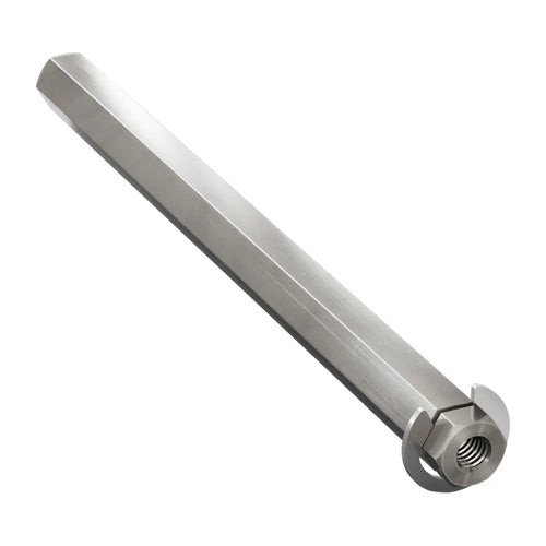 ServoCity 8mm REX™ Shaft w/ E-Clip (Stainless Steel, 104mm Length)