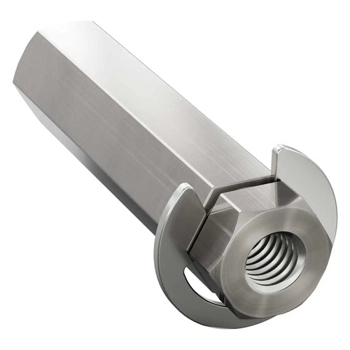 ServoCity 8mm REX™ Shaft w/ E-Clip (Stainless Steel, 32mm Length)