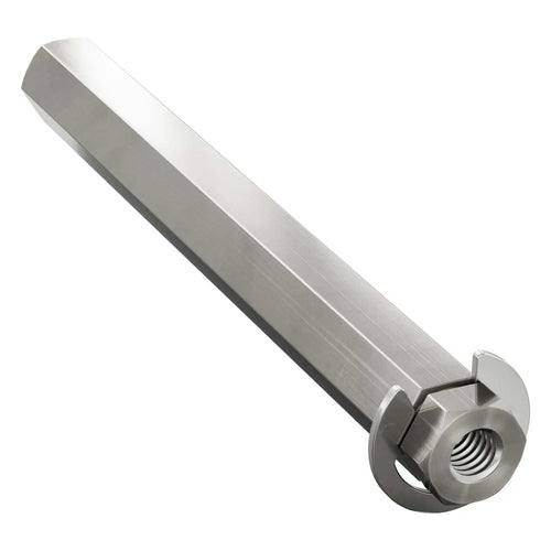 ServoCity 8mm REX™ Shaft w/ E-Clip (Stainless Steel, 72mm Length)