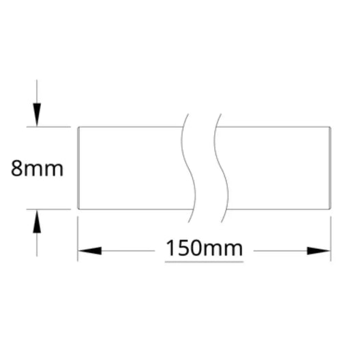 ServoCity 8mm Shaft (Stainless Steel, 150mm Length)